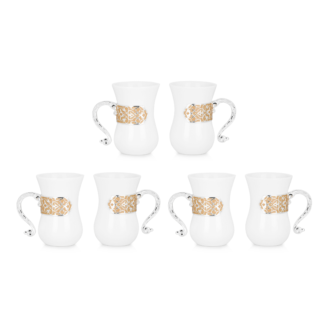 Set of 6 Mug Peach Color