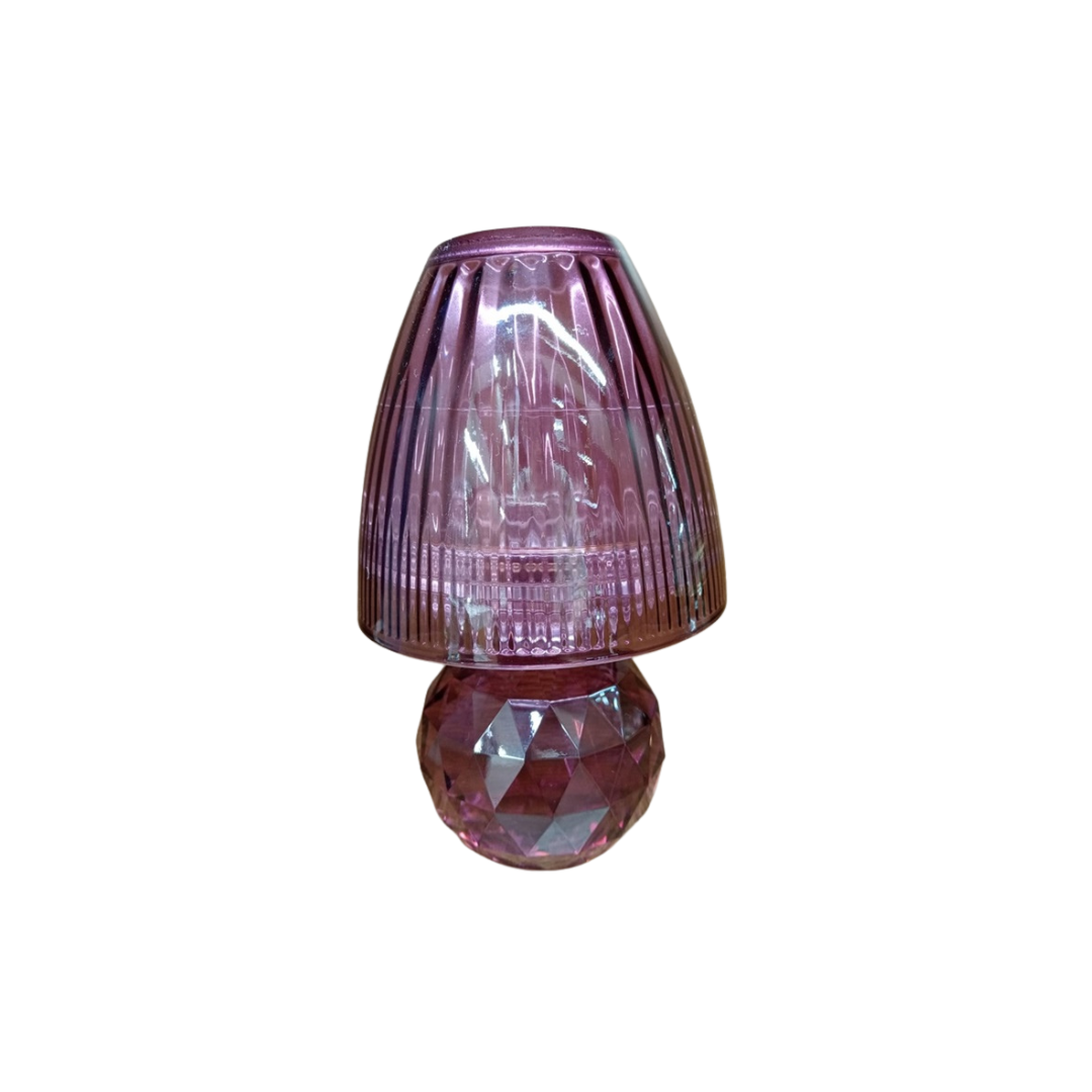 Crystal Candle Holder Lavender
