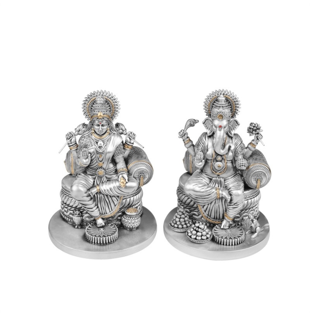 Goddess Lakshmi & Lord Ganesha Idol Set