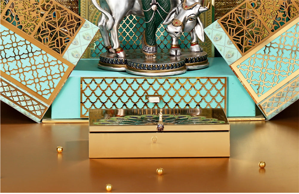 Luxurious Krishna-Themed Invitation Box