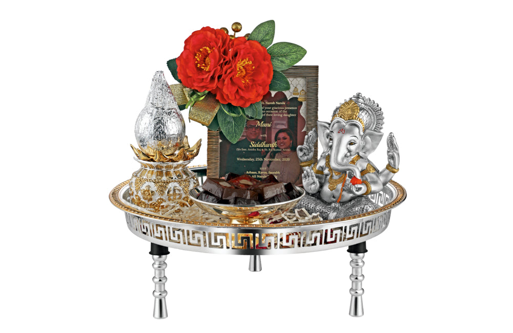 Regal Silver-Plated Wedding Invitation Tray