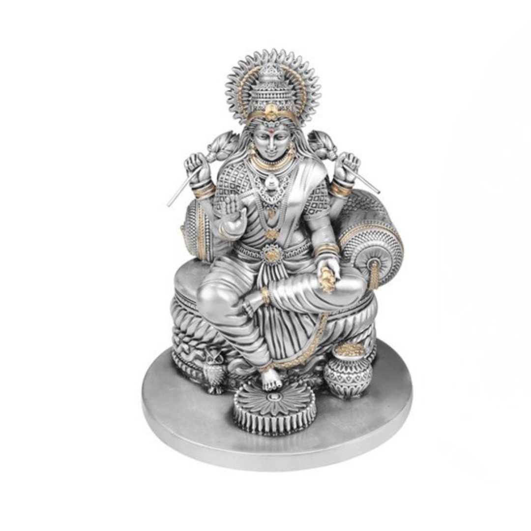 Maa Lakshmi Idol on Throne