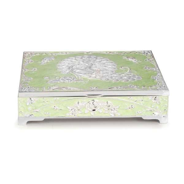 Peacock Dry Fruit Box 4 in 1 (Green)