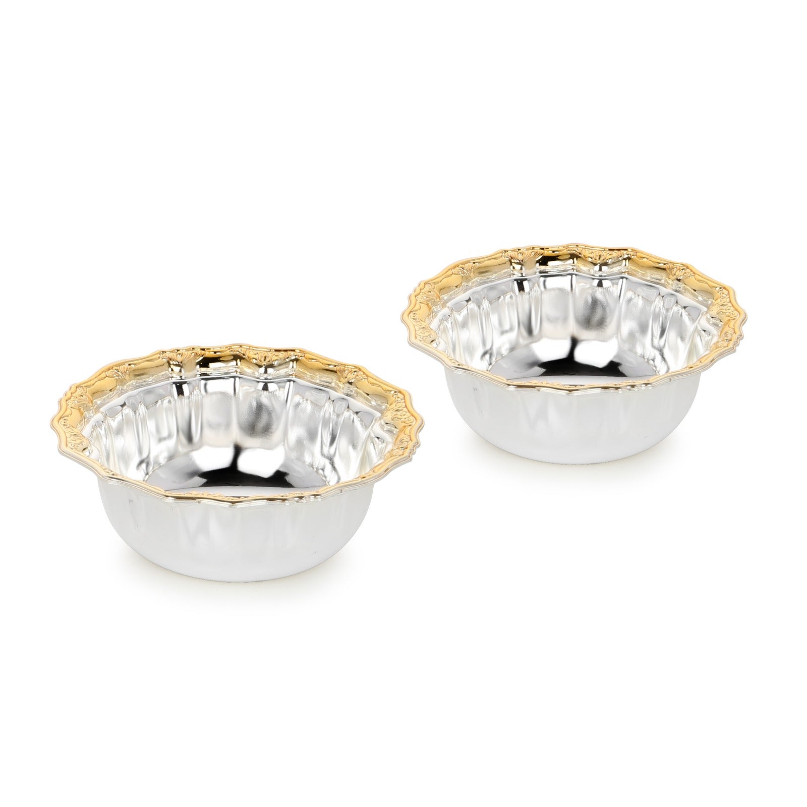 Curvy Bowl Set 2 Bowls Dual Tone