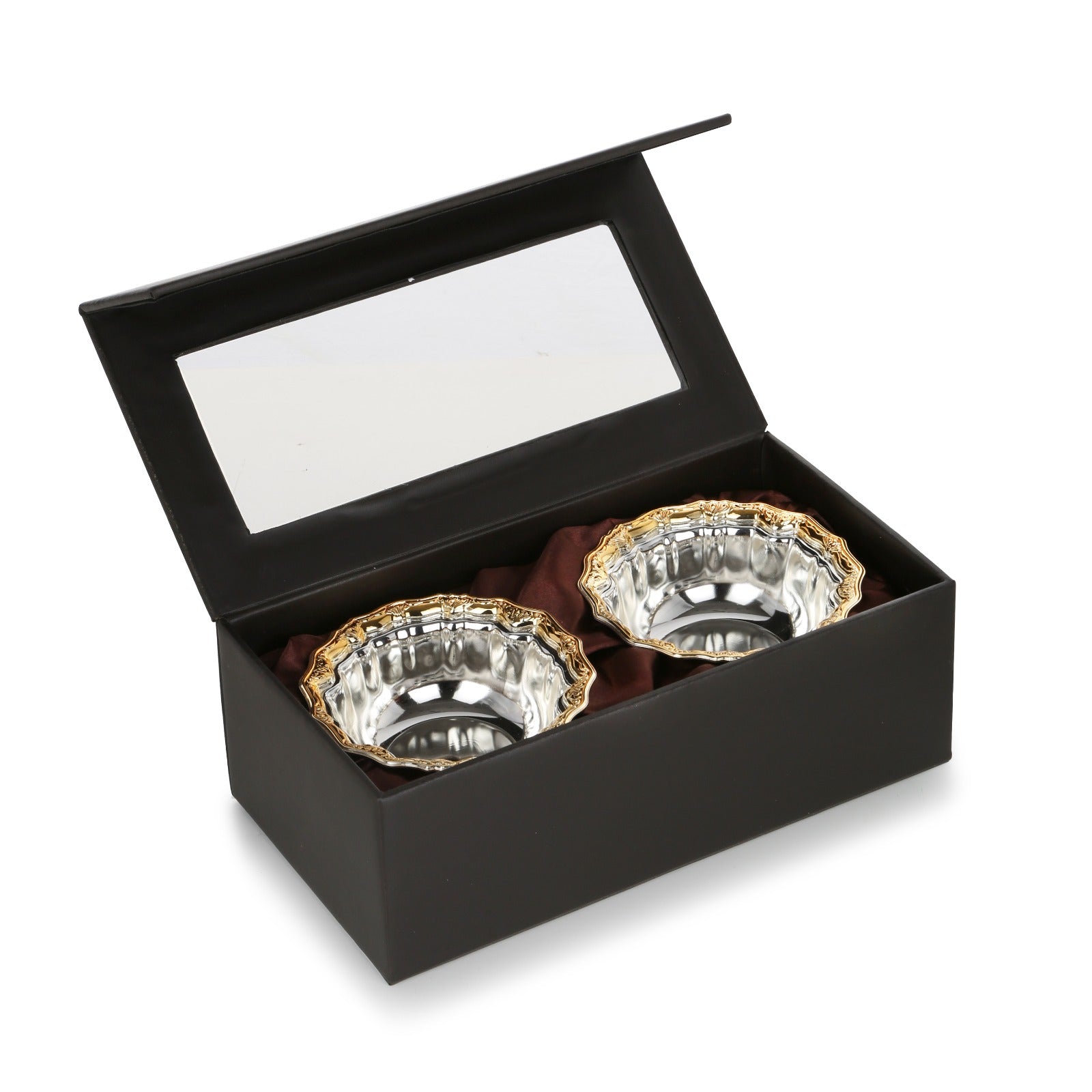 Curvy Bowl Set 2 Bowls Dual Tone