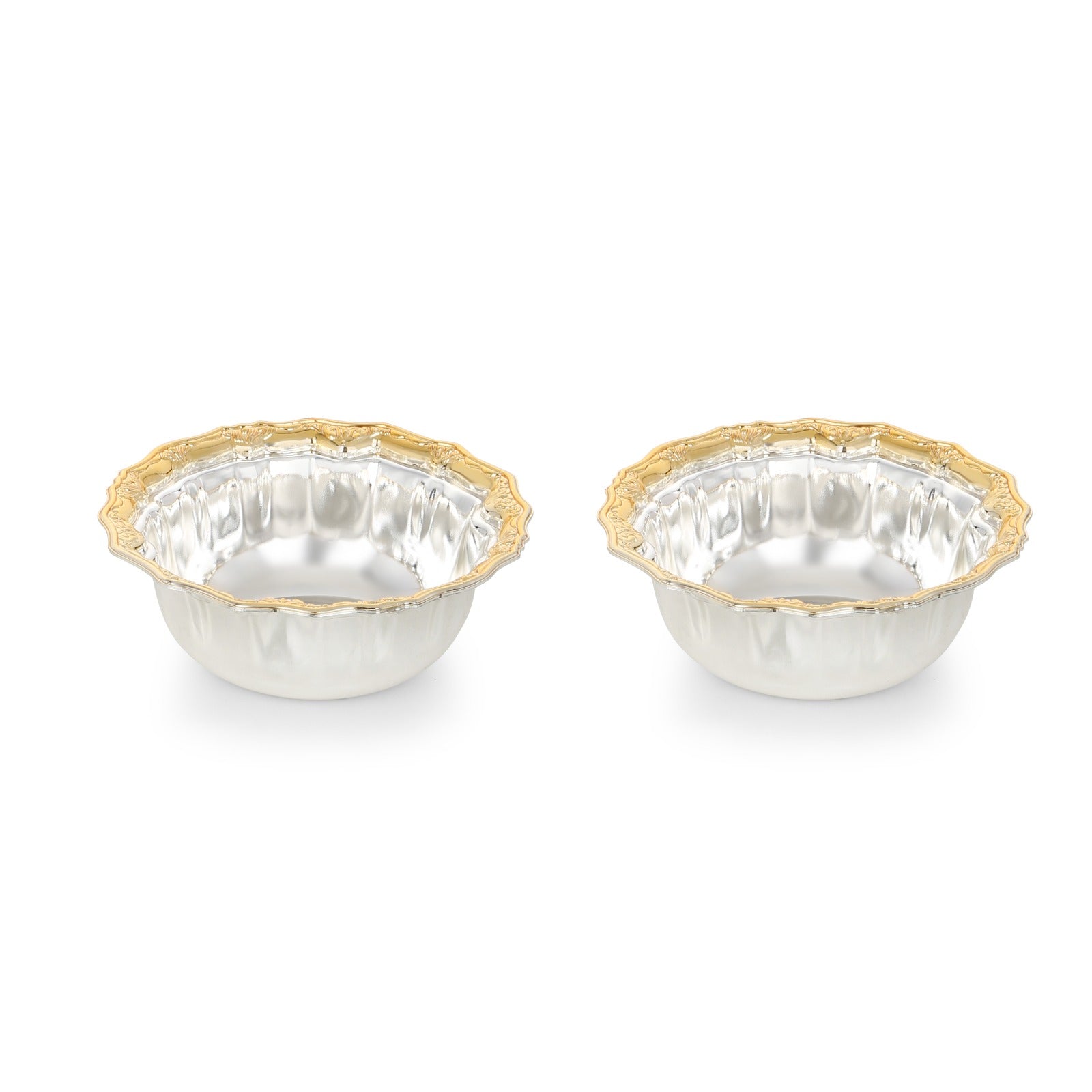 Curvy Bowl Set 2 Bowls Dual Tone