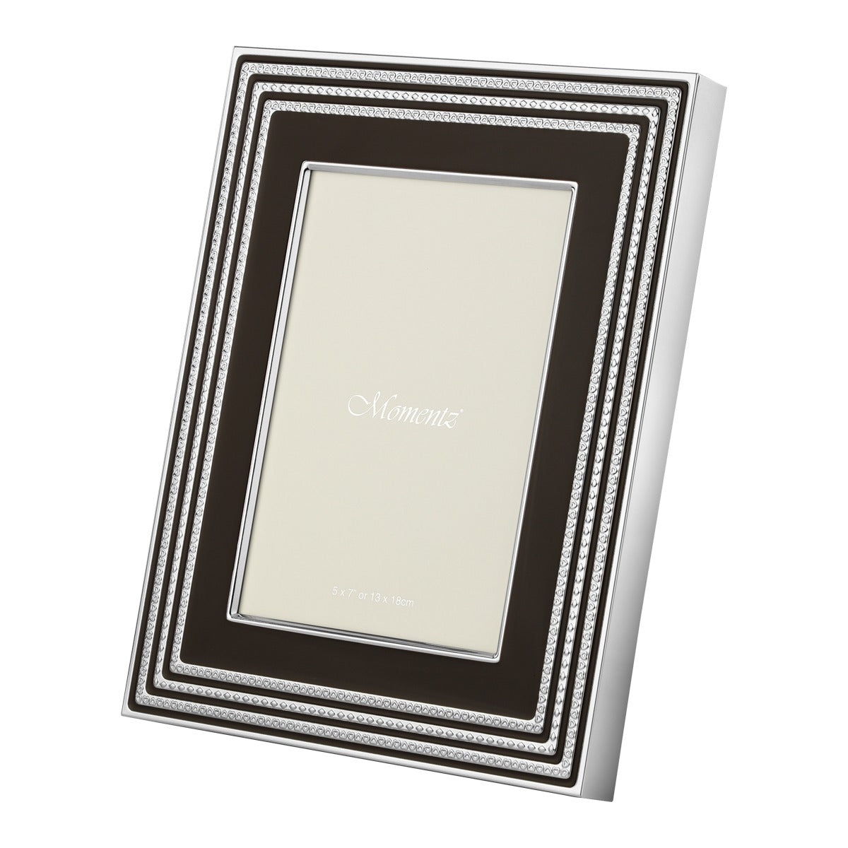 Premium Silver-Plated Photo Frame – 5x7 Inch Brown