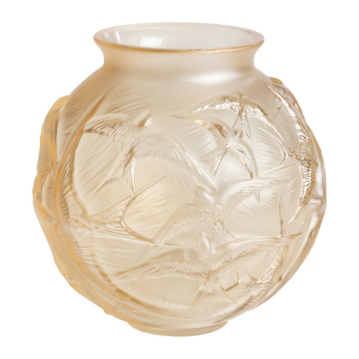 Hirondelles Vase Ms Gld Luster