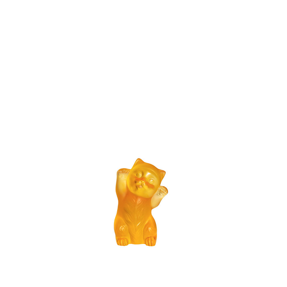 KITTEN SCULPTURE - AMBER