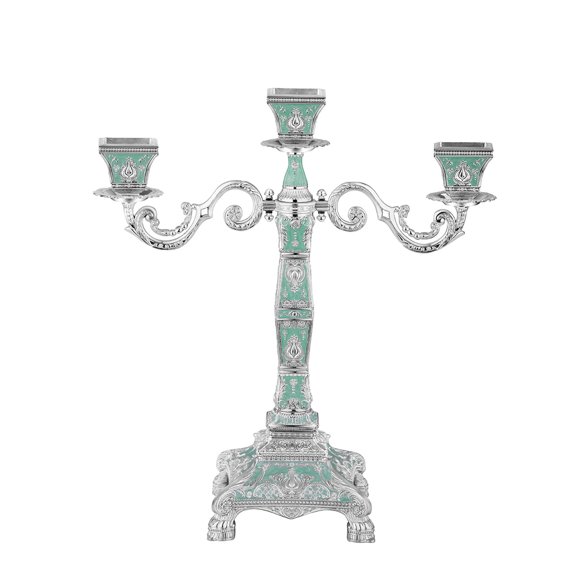 3 in 1 Candle Stand-Sea Green