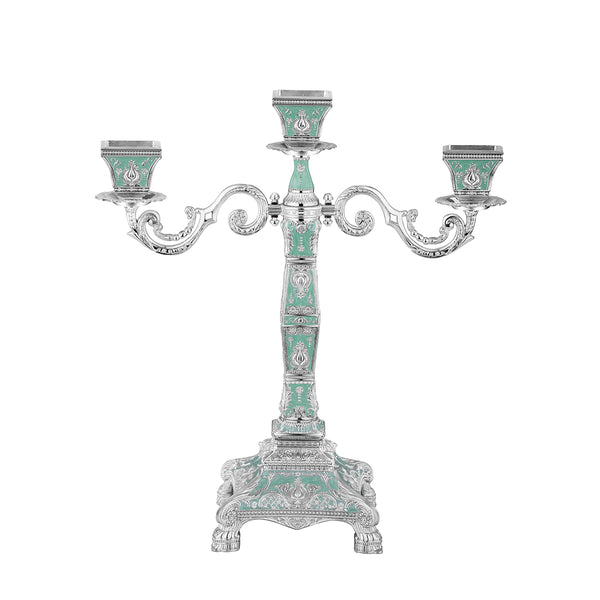 3 in 1 Candle Stand-Sea Green
