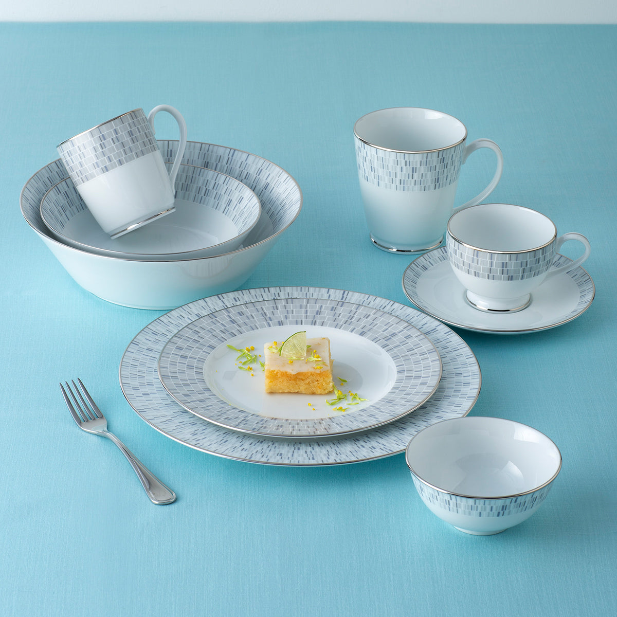 Noritake Ville De Platine Dinner Set (37 pcs)