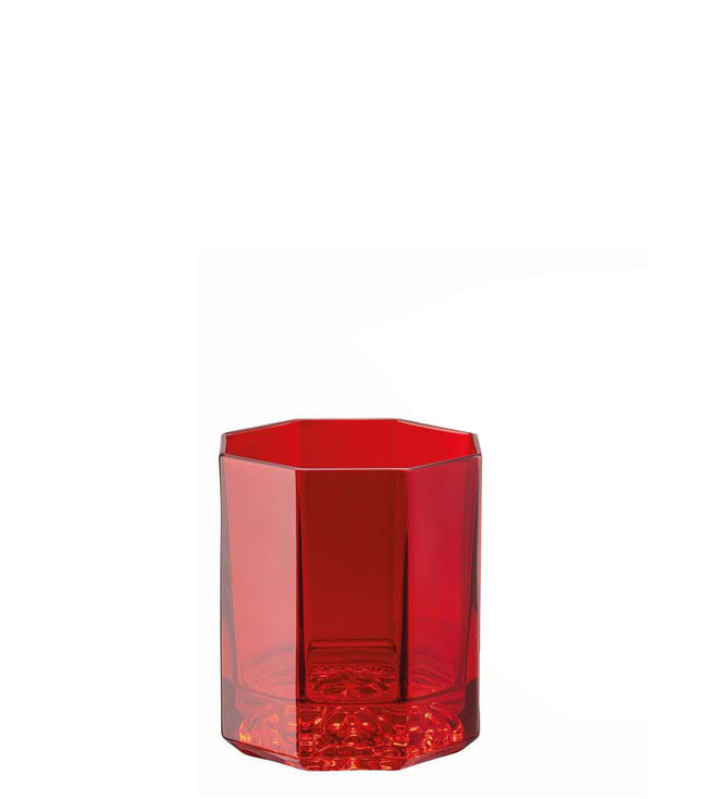 2-Piece Red Medusa Lumiere Whisky Glass Set