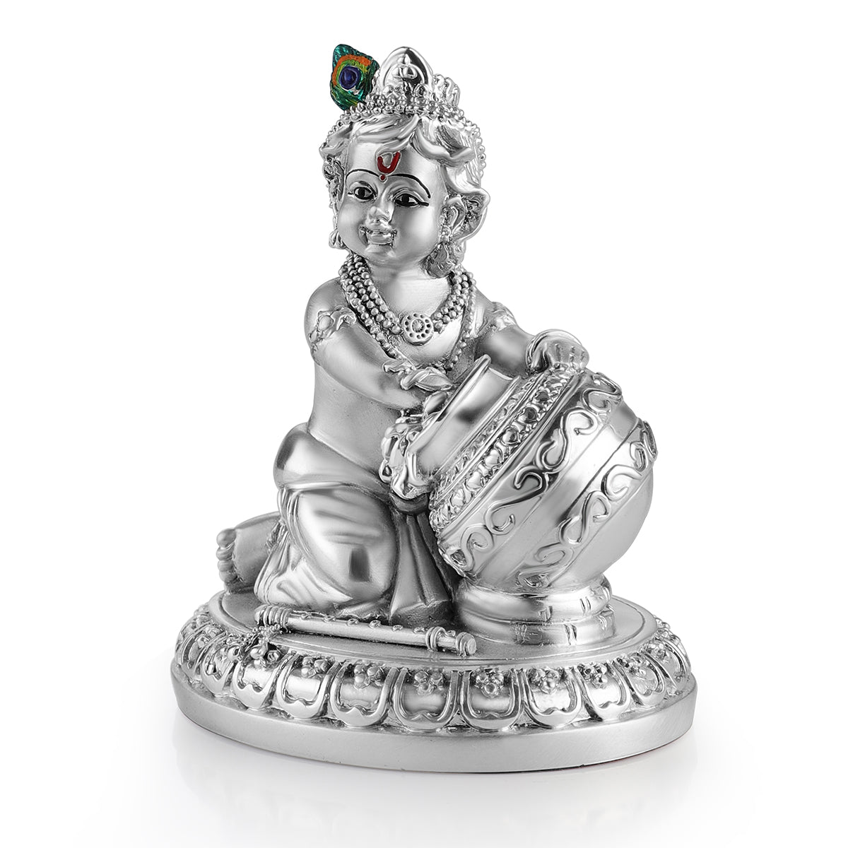 Bal Gopal with makhan- Silver