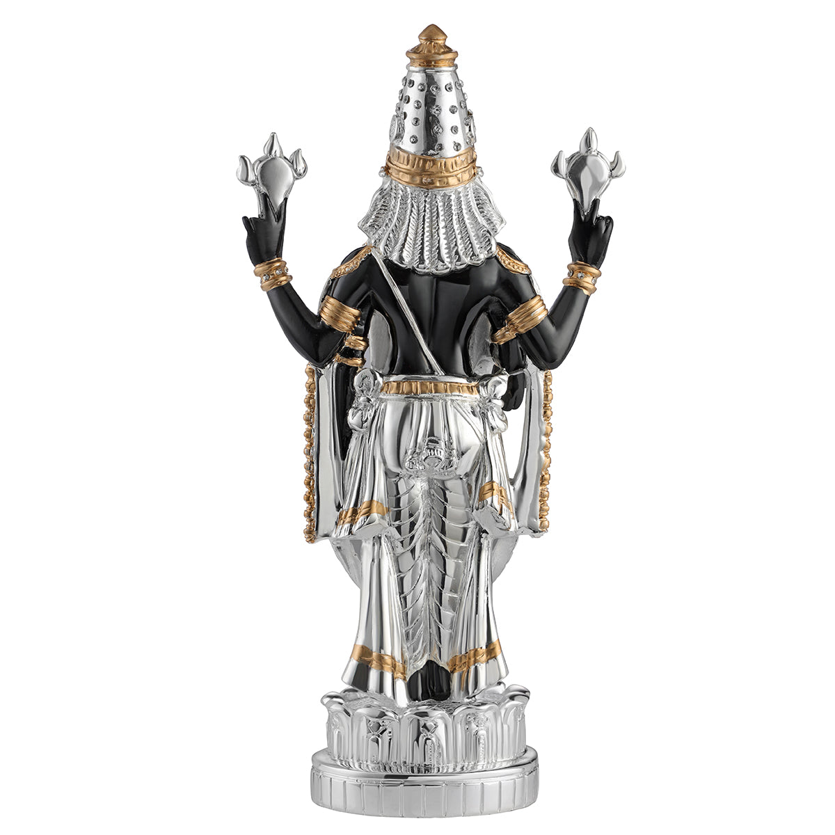 Balaji(Mini) : Black & Silver with Golden Ornaments