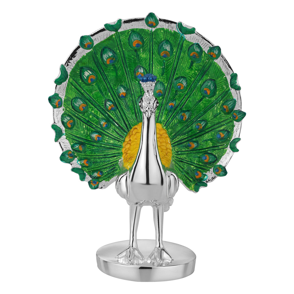 Standing Peacock Open Feather