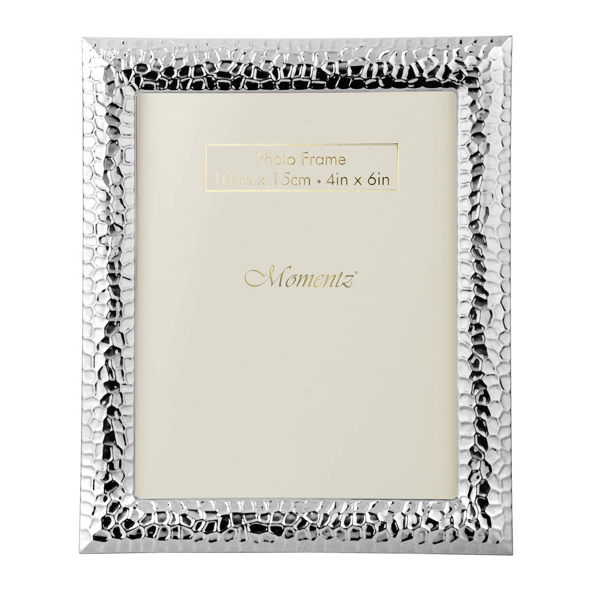Hammered Design Photoframe - silver