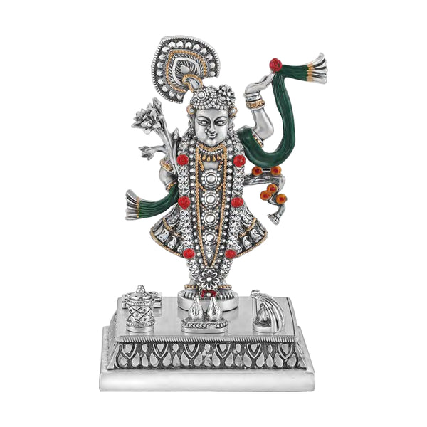 Shrinath Ji Silver Antique Finish