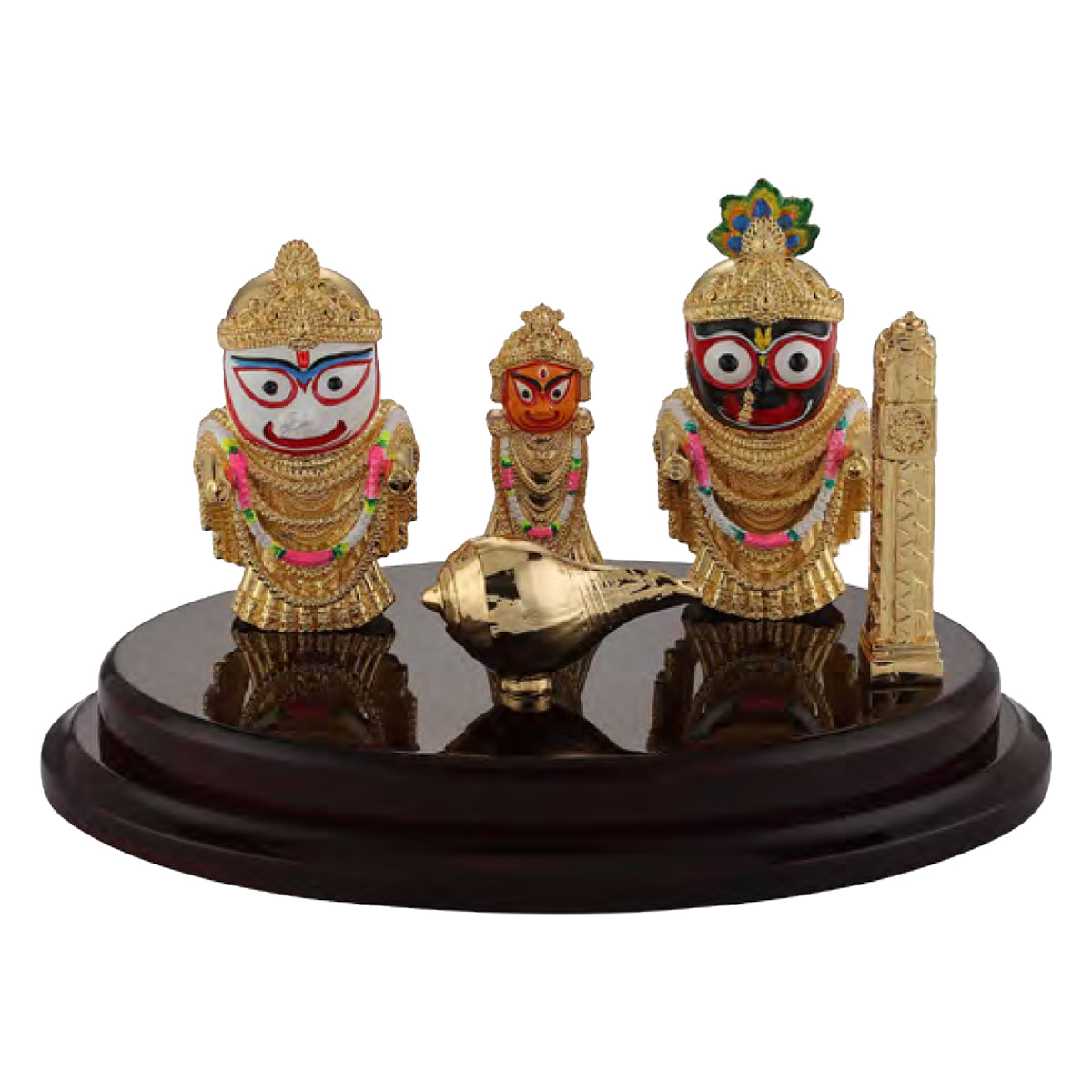 Jagannath Ji gold with woodden base