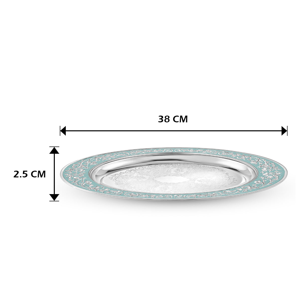 Oval Tray- Sky Blue