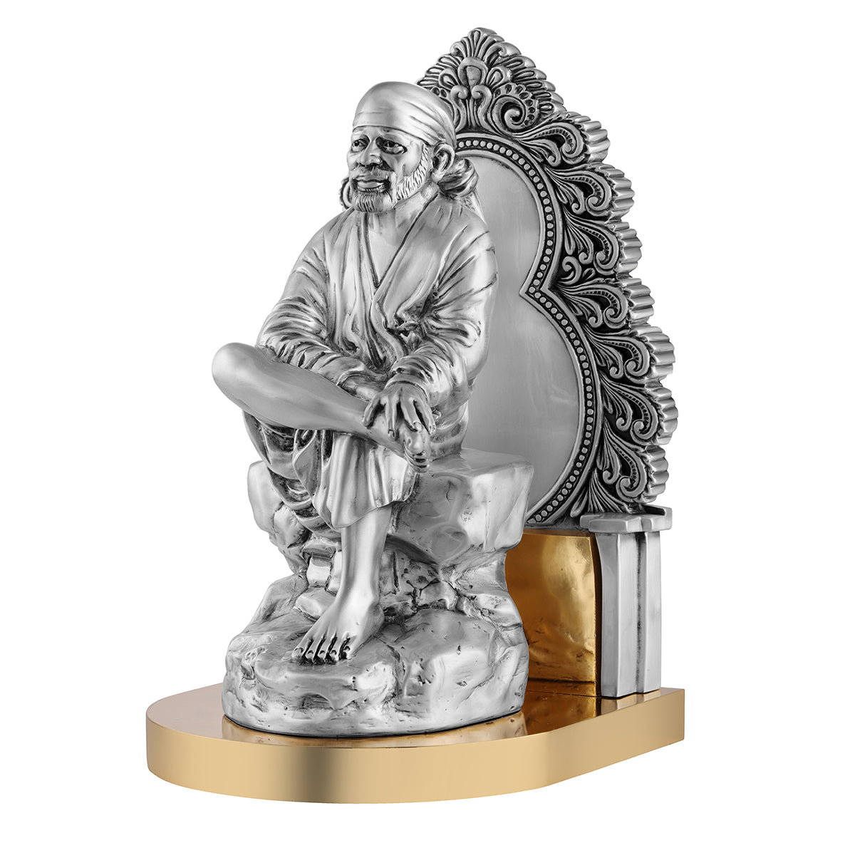 Sai Baba 13 inch- Silver