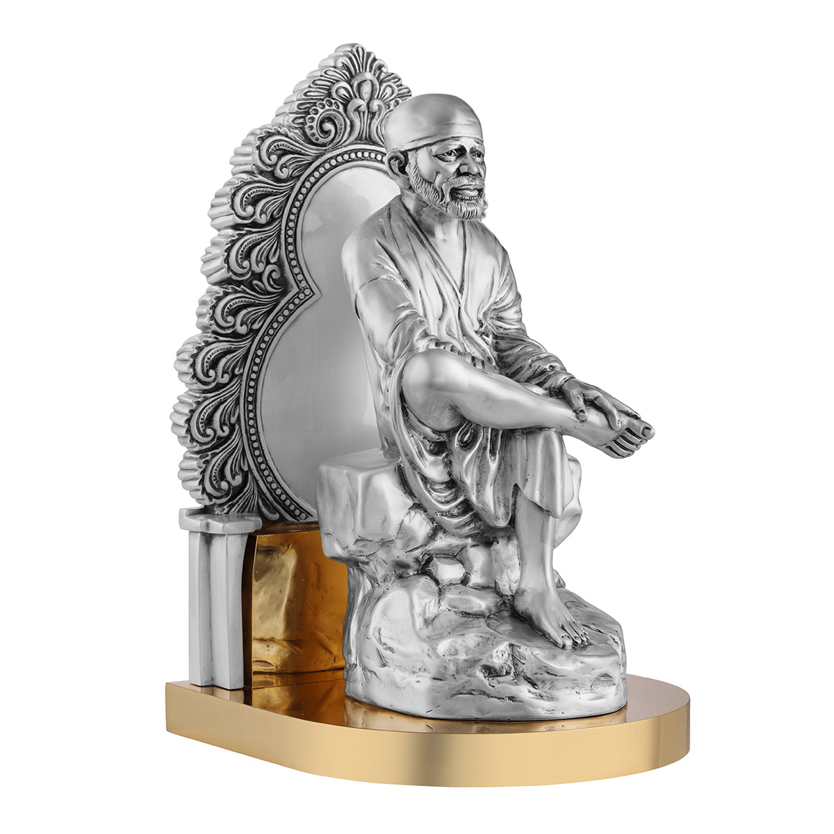 Sai Baba 13 inch- Silver
