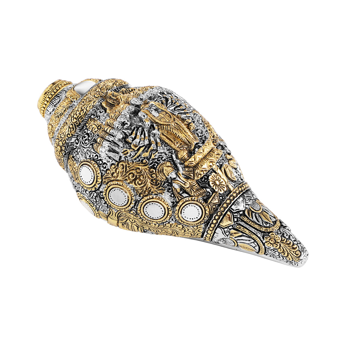 Vishnu Shankh Glossy Dual Tone