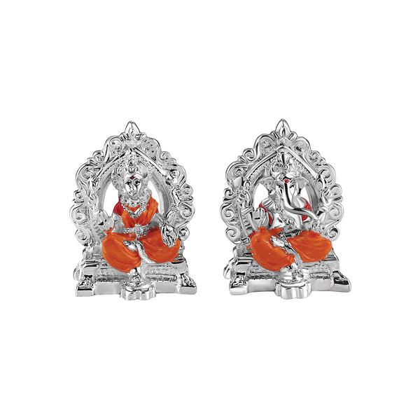 Singhasan Lakshmi Ganesh ji- Colored