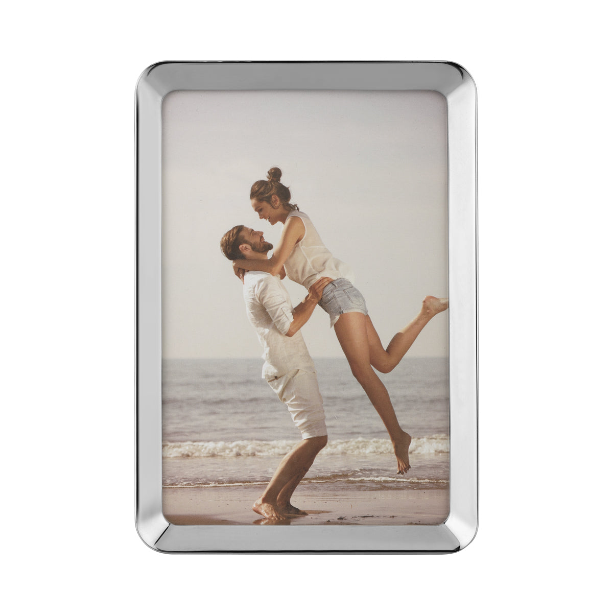 Curvy Edge Photoframe Small - 4*6 - silver