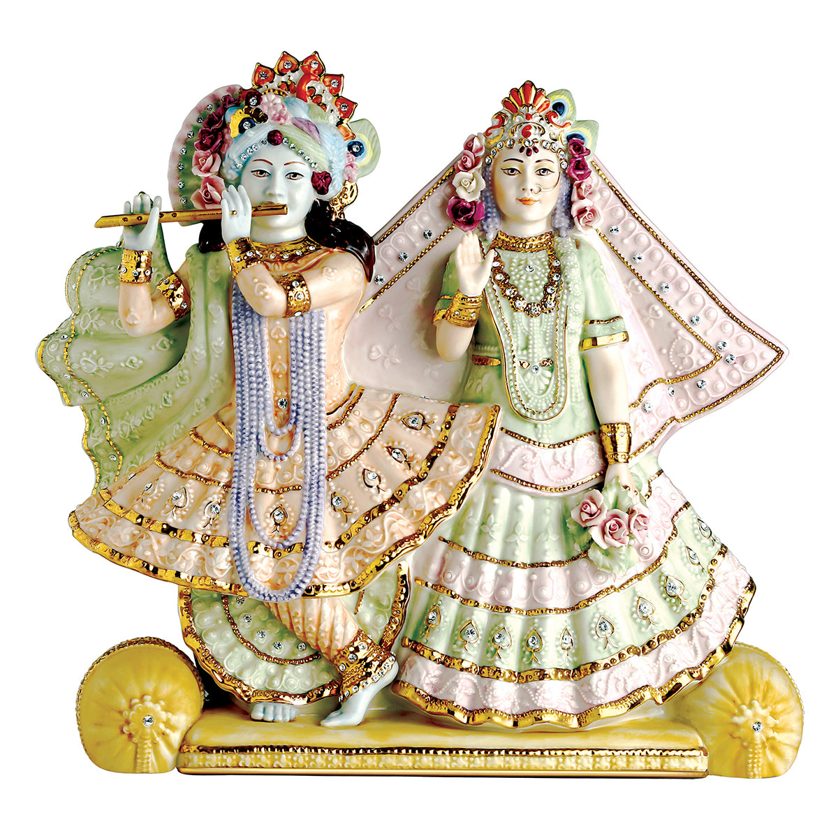Radha Krishna Porc.- Colored