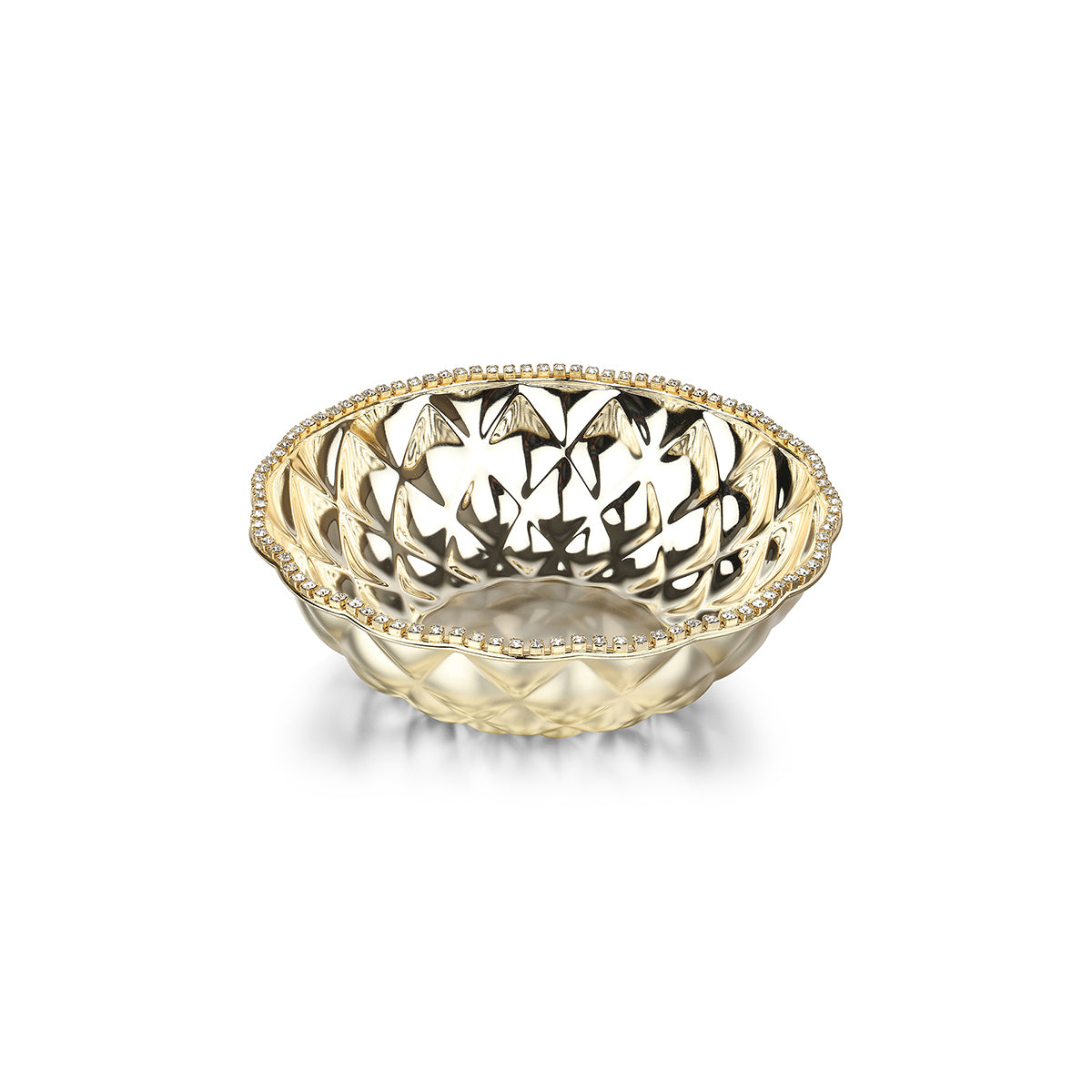 Crystal Bowl Medium- Gold