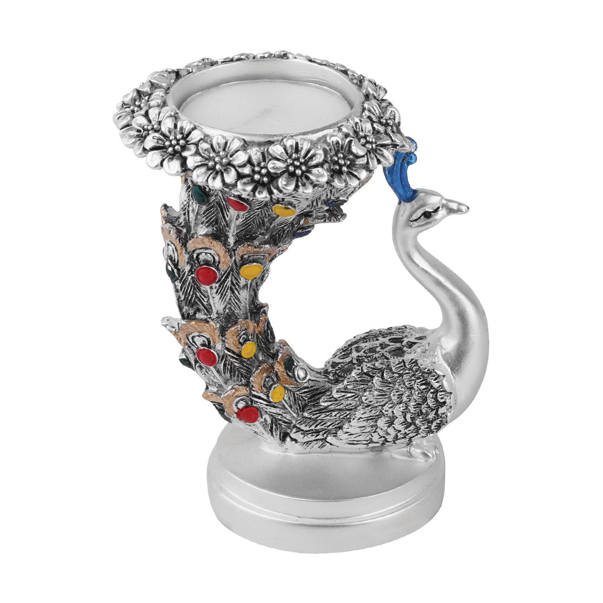 Peacock Tea Light Holder