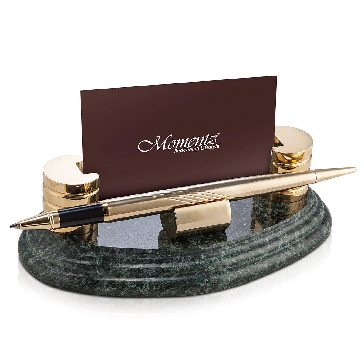 Pen with Card Holder- Green