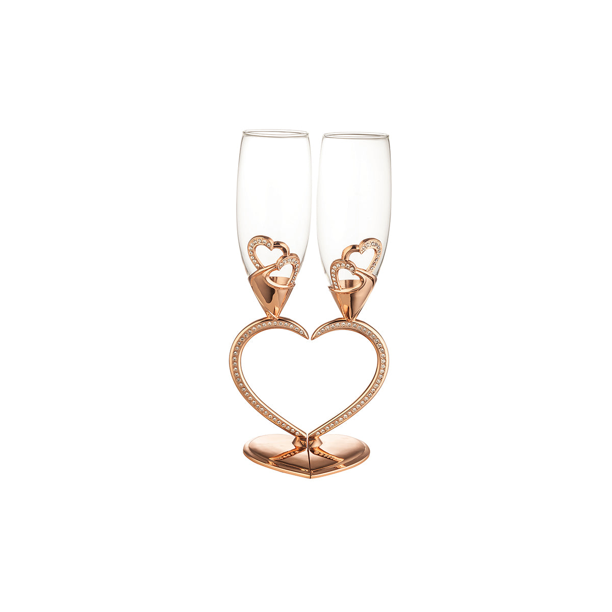 Heart Shape Rose Gold Glasses