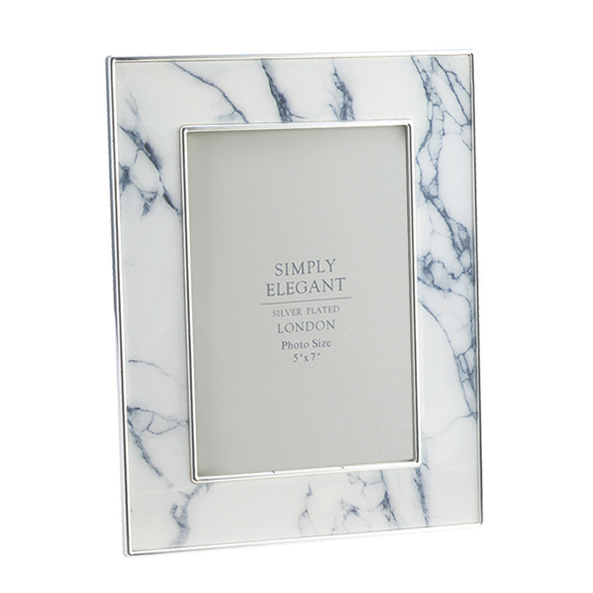 Marble Pattern Photoframe (5"x7") - White