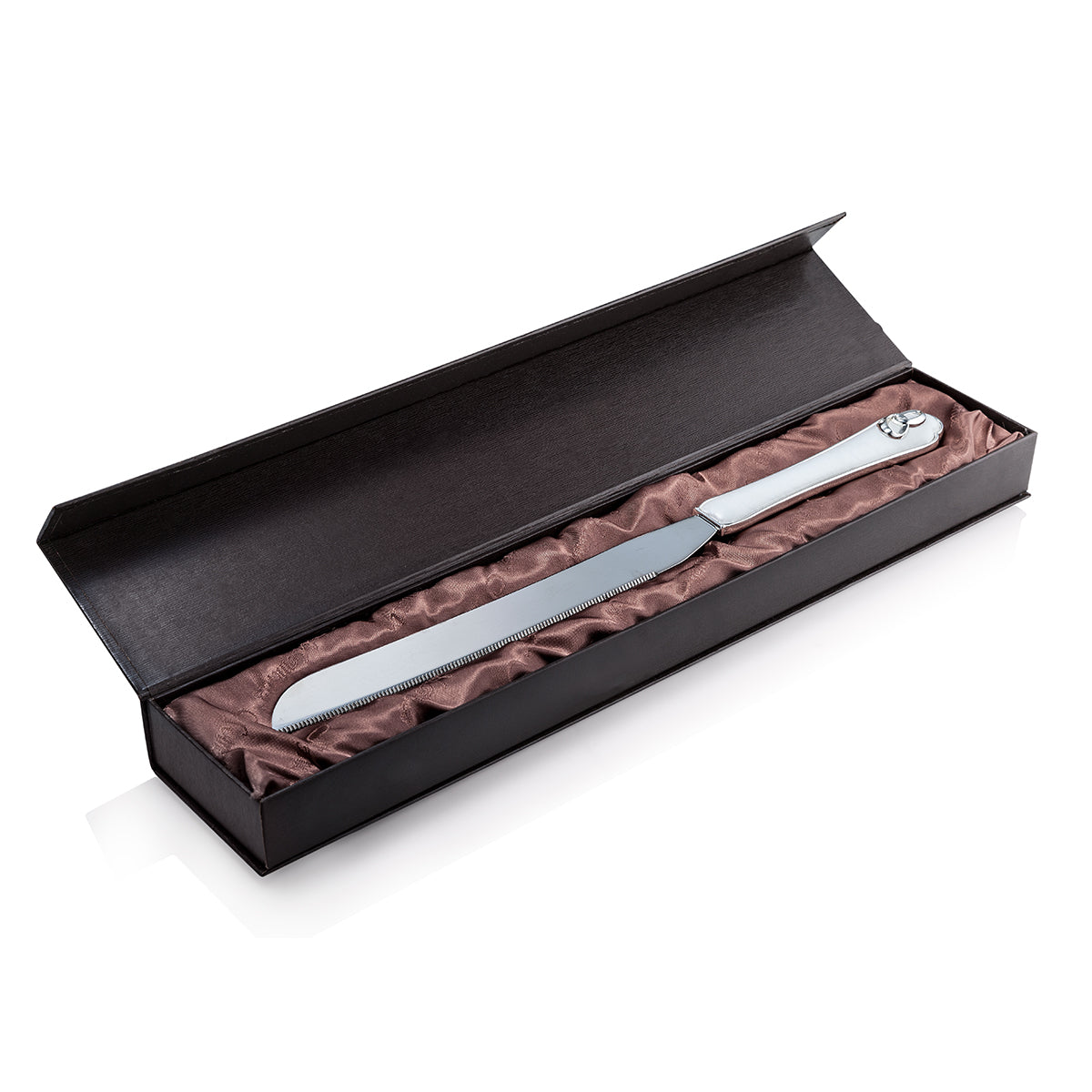 Wedding Crystal Cake Knife- Silver