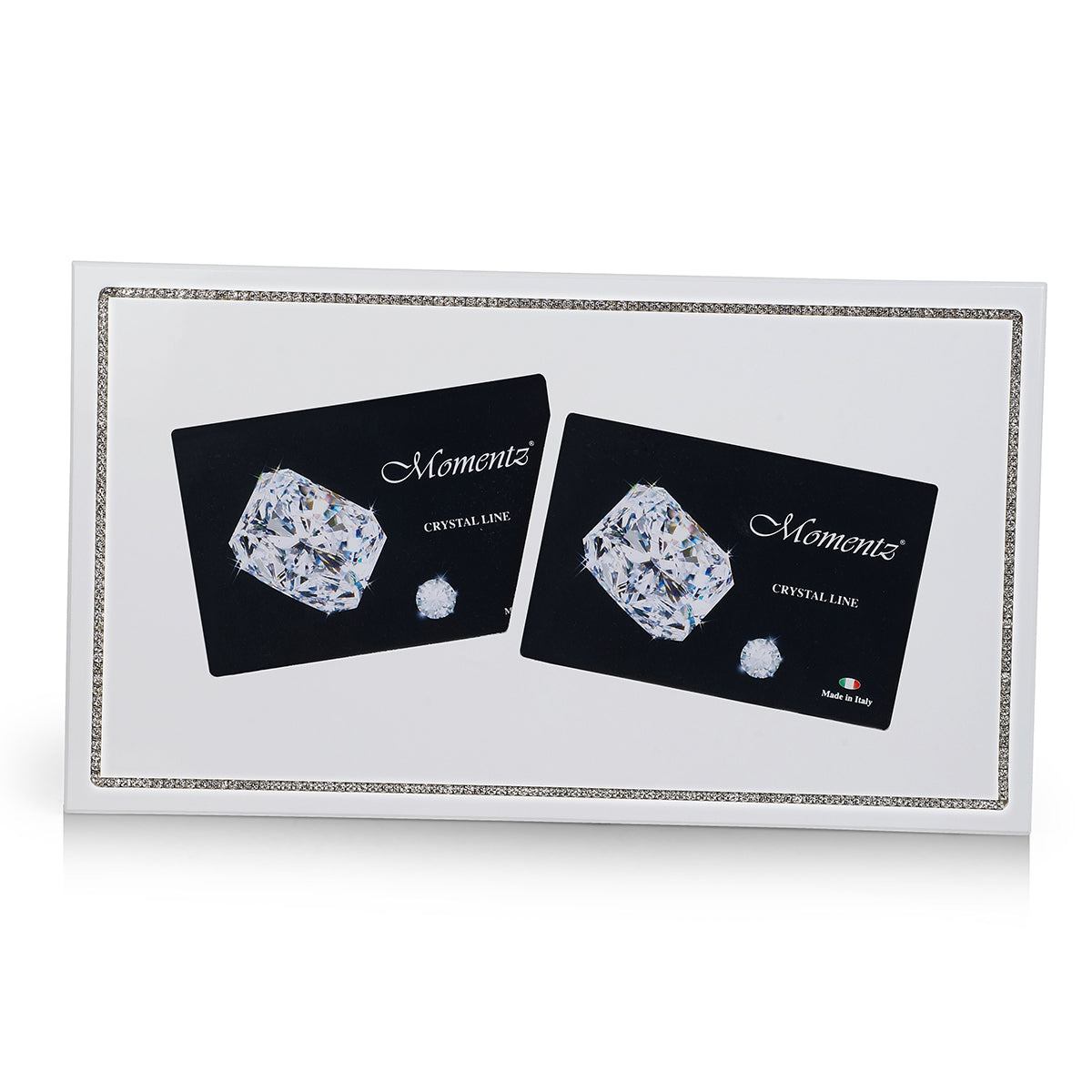 2-in-1 Photoframe Crystal Line 10x15 - White