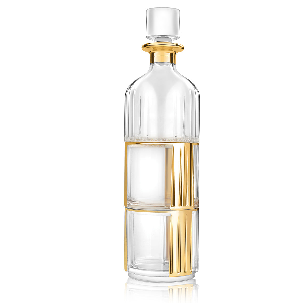 Bedside Set of 2 Glasses + Decanter- Gold