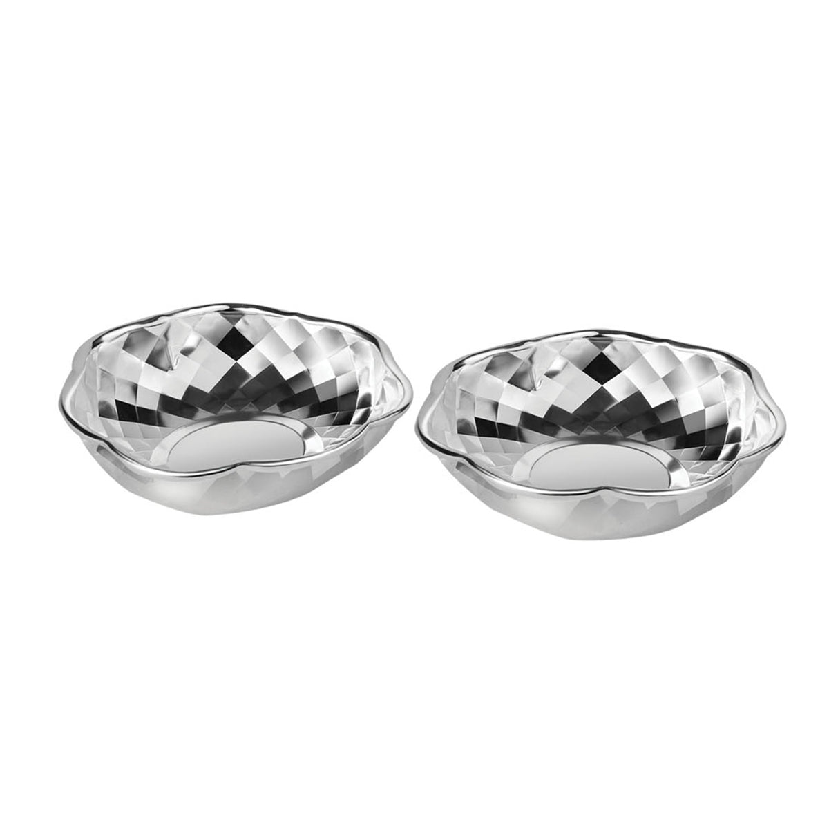 Round Tray with 2 new small Cutwork Bowl