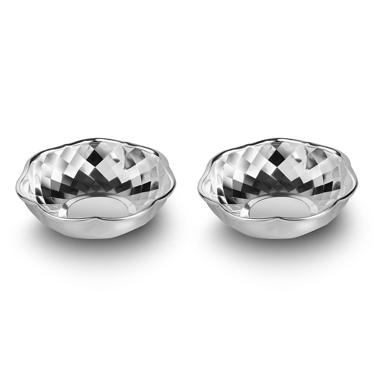 Set of 2 Small Cutwork Bowl