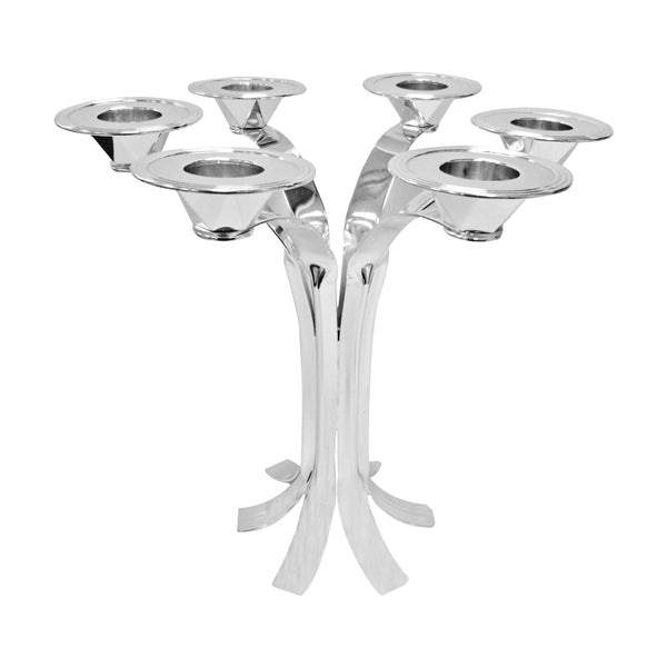 6-in-1 Candle Stand- Silver