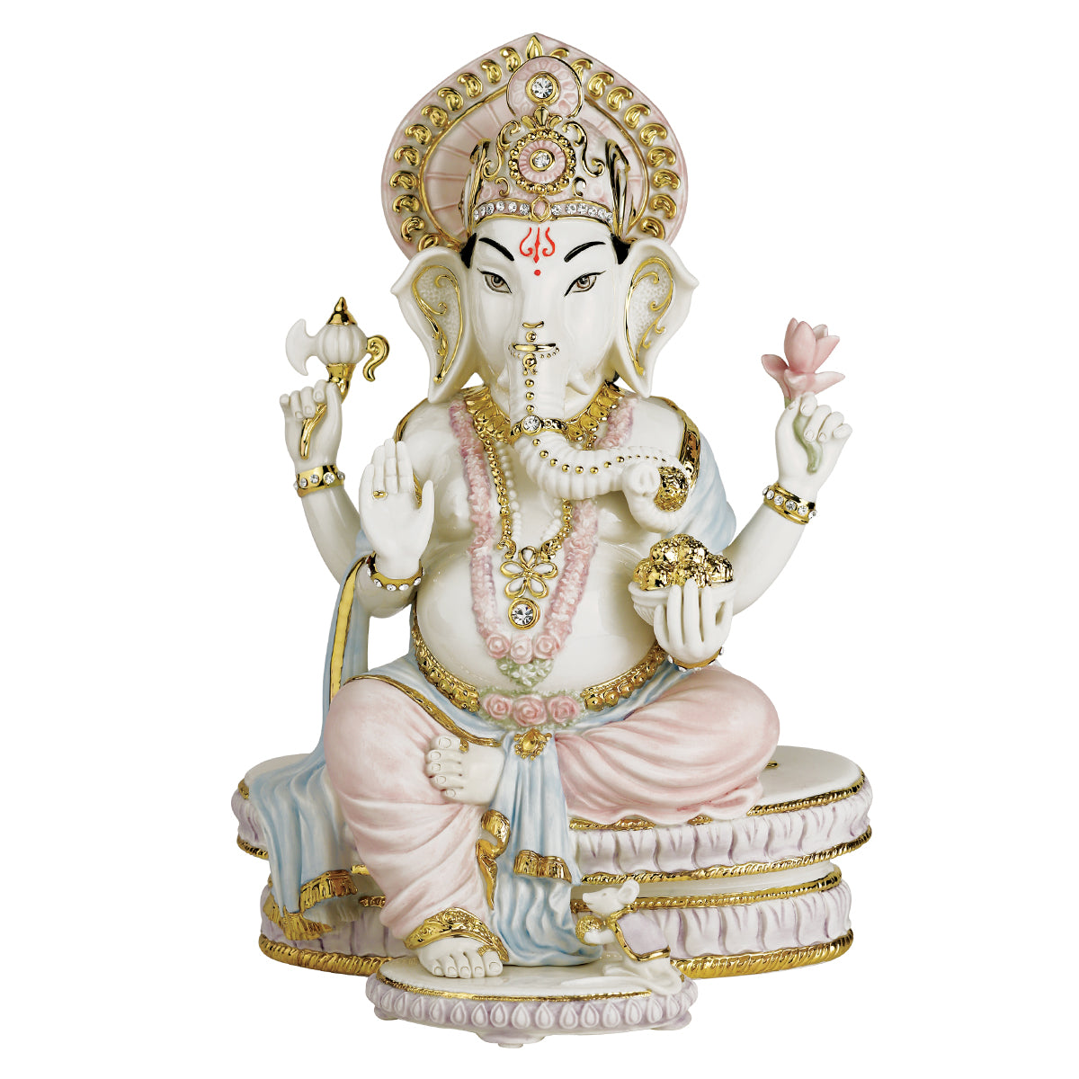 Ganesh ji Porc.- Colored