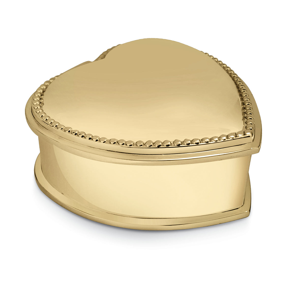 Heart Shape Trinket Box- Golden