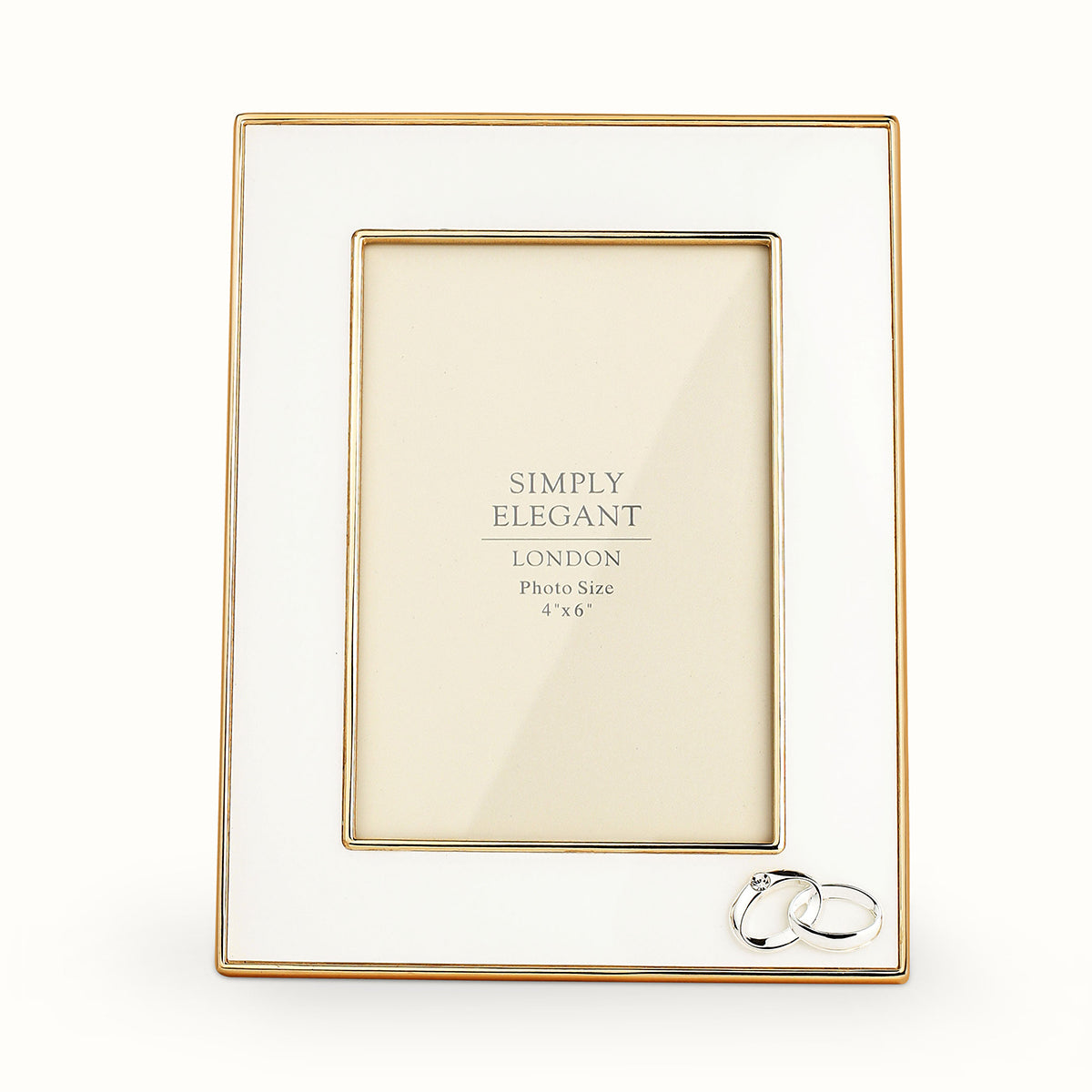 4x6" Photo Frame Wedding Day gold colour finish