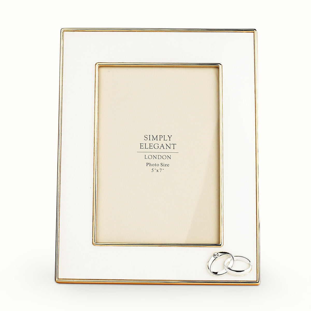 5x7" Photo Frame Wedding Day gold colour finish