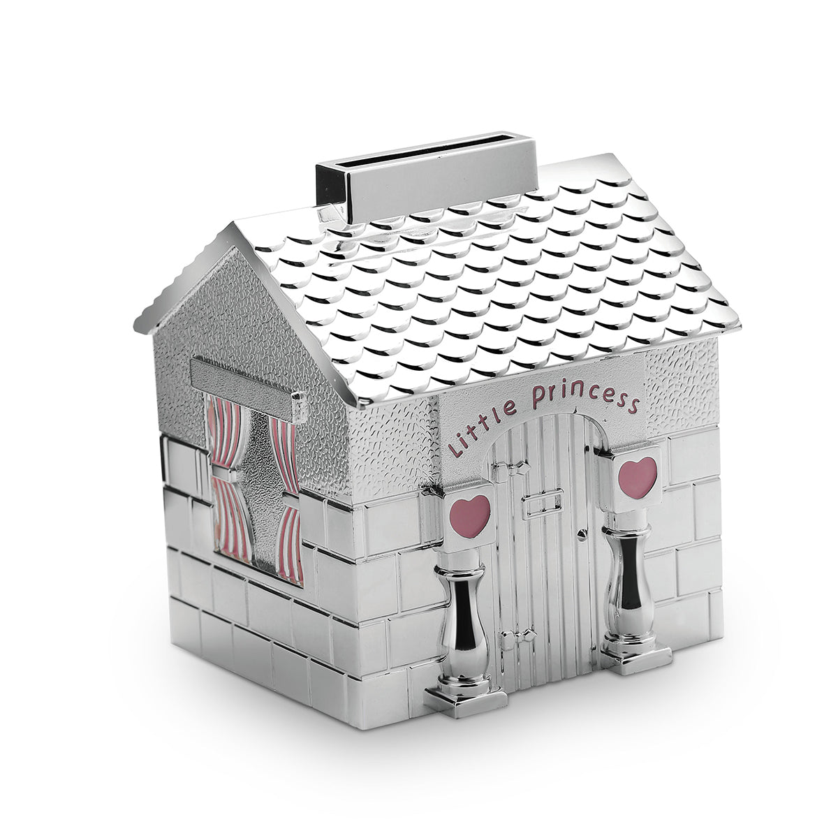 Little Princess House Money Bank- Silver