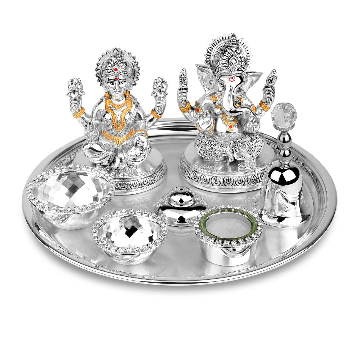Puja Thali With Laxmi Ganesh M (017+6132)