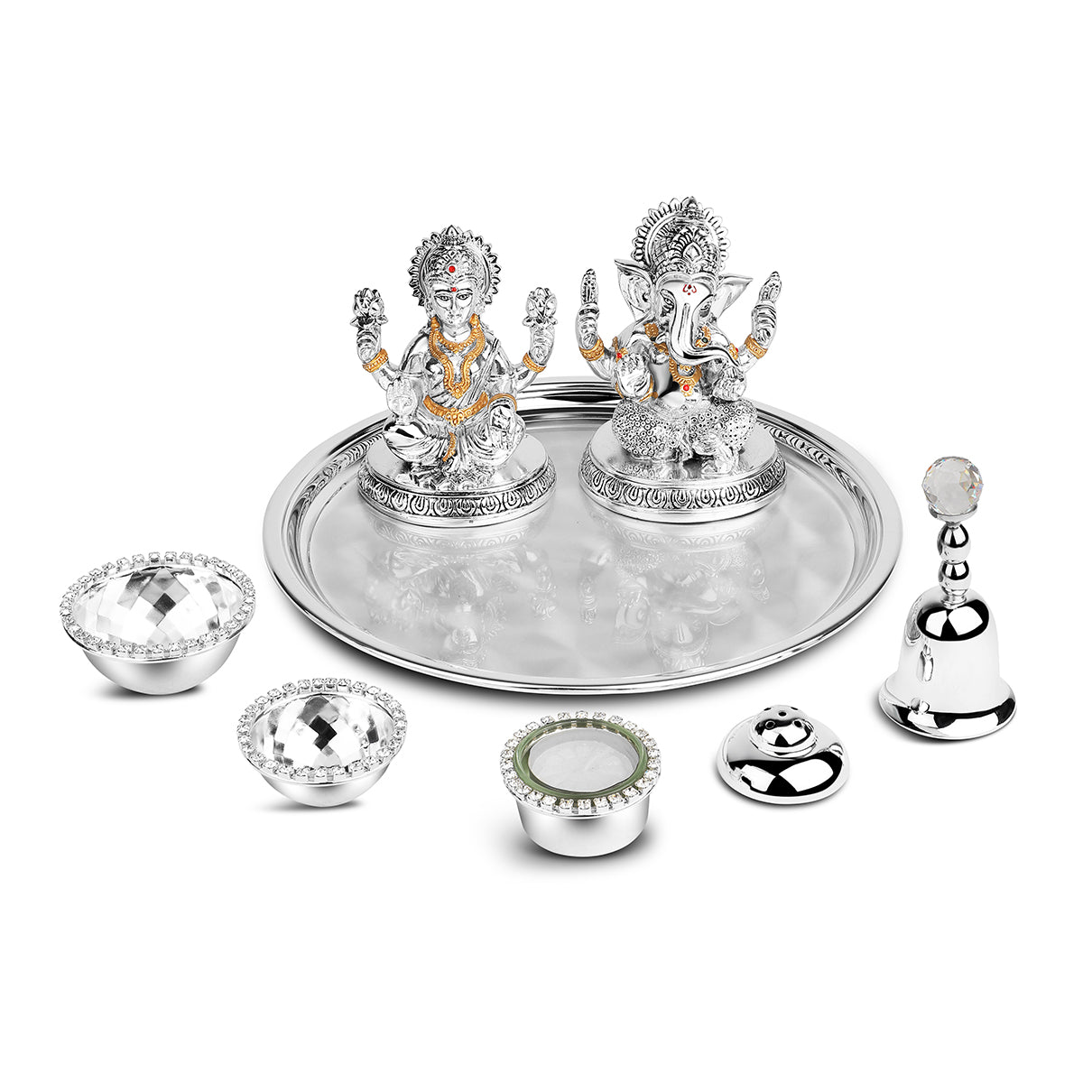 Puja Thali With Laxmi Ganesh M (017+6132)