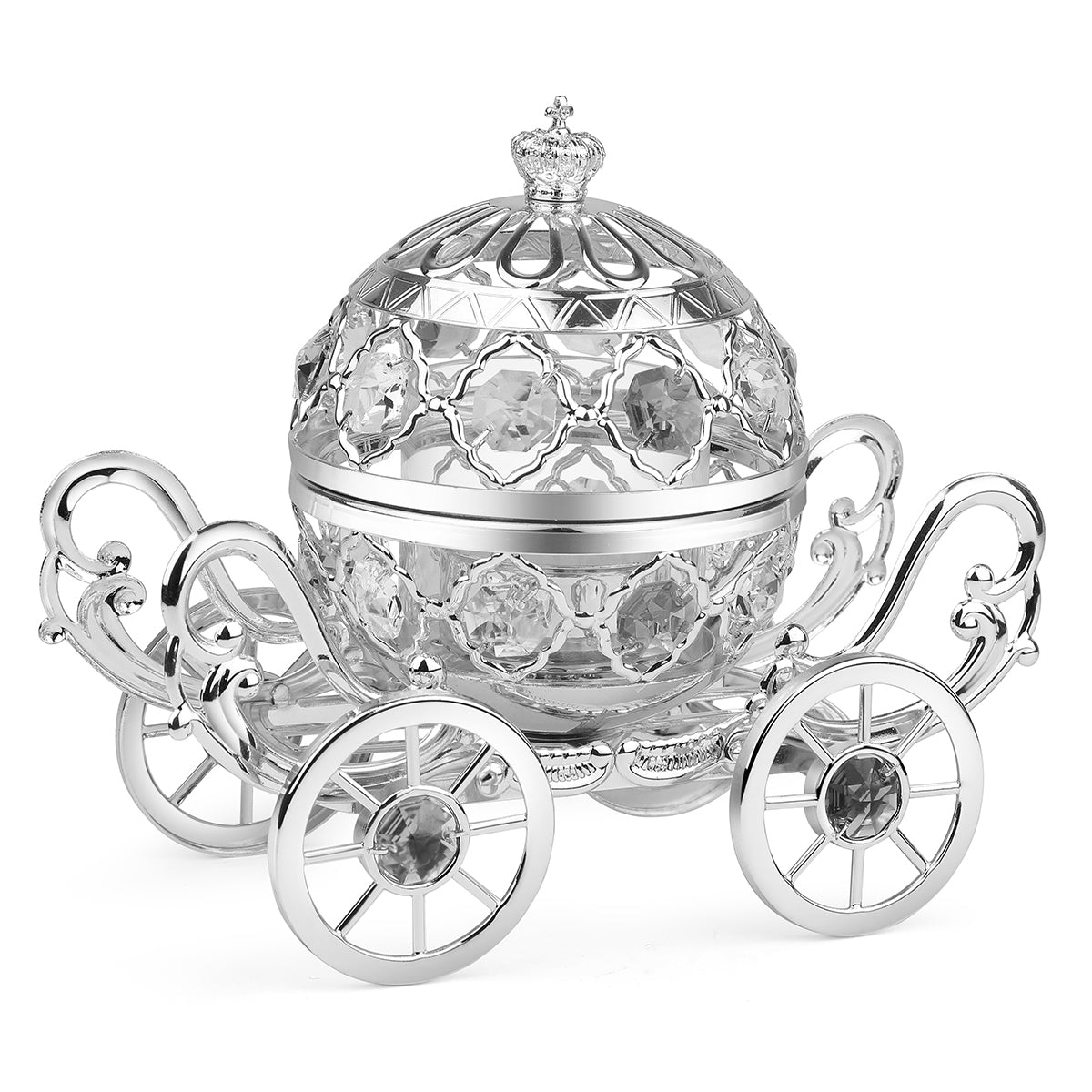 Wagon Tea Light Clear Crystal
