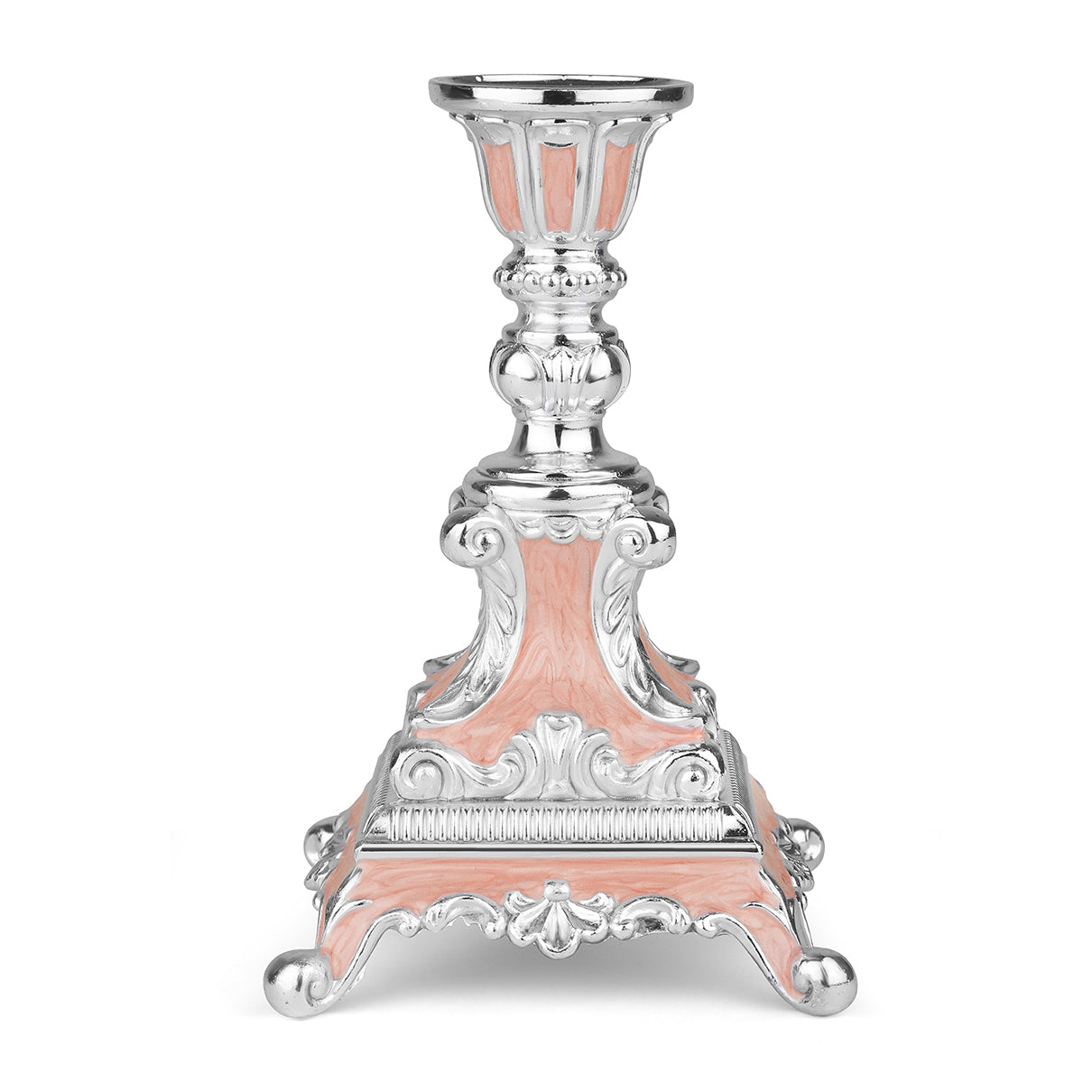 Enamel candle stand - Peach